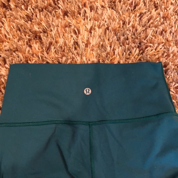 Lululemon- HighTimes Leggings teal size 6 - Picture 3 of 5